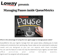 How to manage agents pauses with QueueMetrics call-center suite