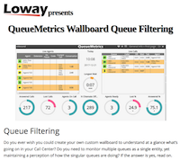QueueMetrics Wallboard Queue Filtering