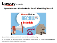 QueueMetrics and WombatDialer Recall Scheduling