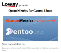 QueueMetrics on Gentoo tutorial
