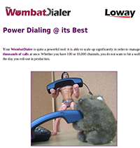 Power dialing at its best with WombatDialer eBook