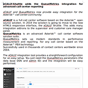 QueueMetrics & xCALLY Integration for advanced call center reporting Preview